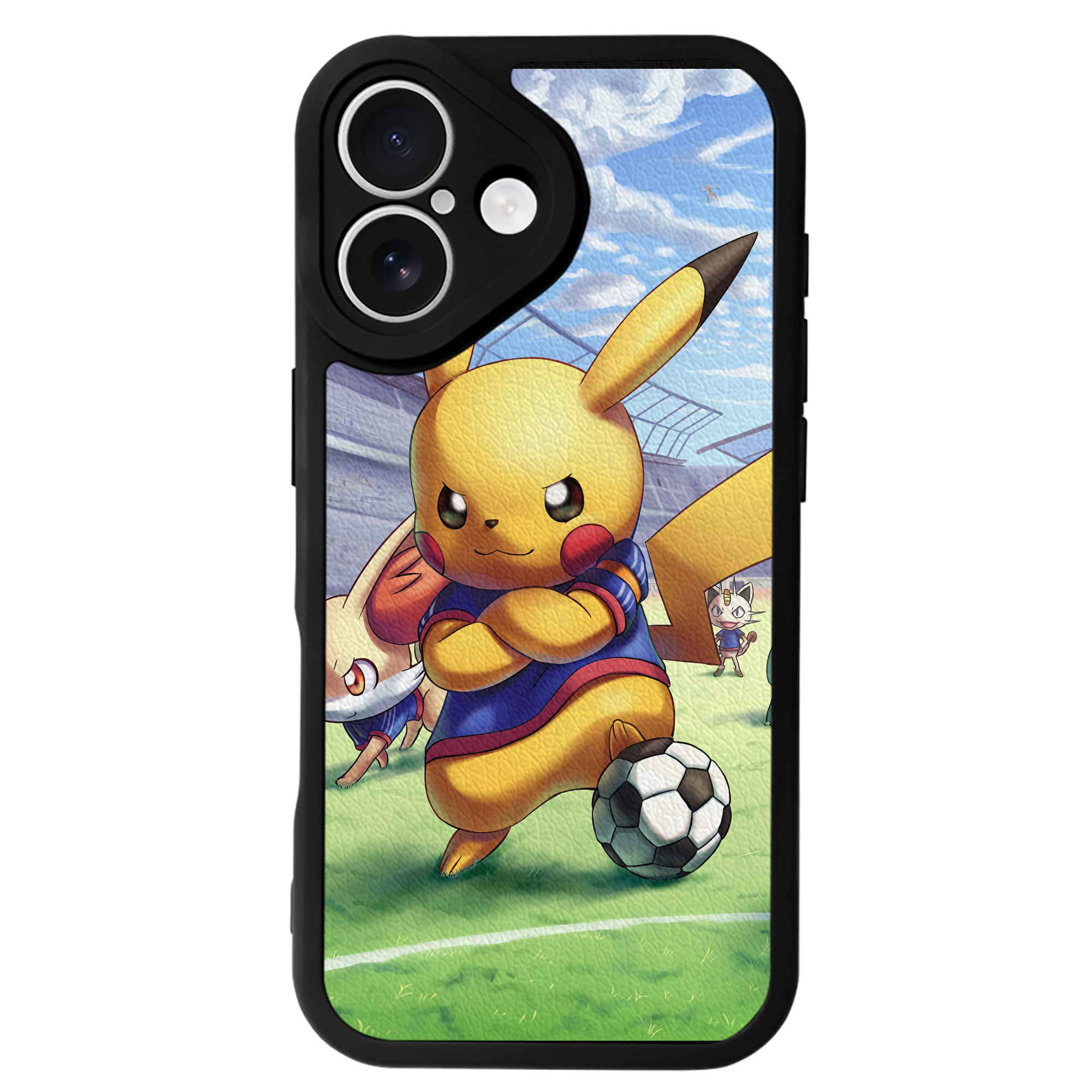 （画像用） ポケットモンスター Pokémon 【iPhone 16シリーズ対応】シリコンスマホケース（レザー調） 材質：シリコン